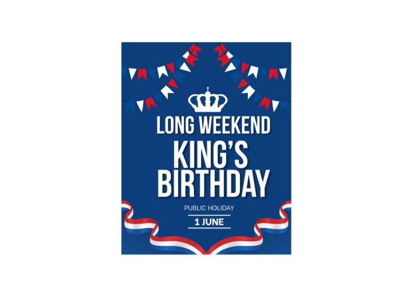 Kings birthday weekend