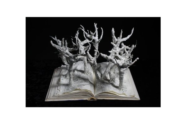 book sculpture
