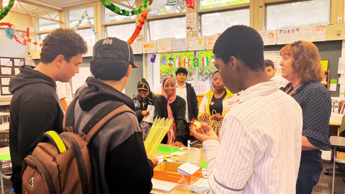 refugee centre visit