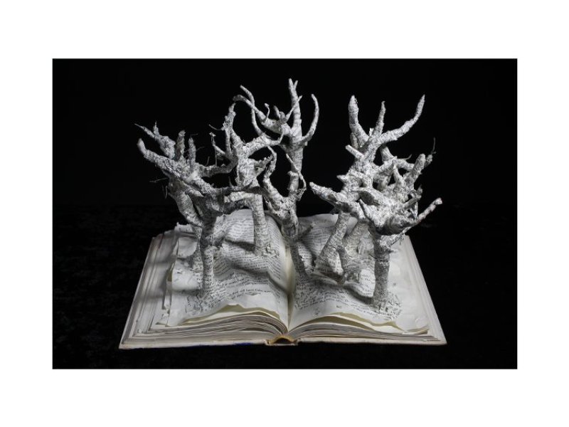 book sculpture