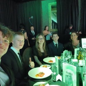 Green Bay High School has some amazing rangitahi about to make their mark on the world.

Year 13 students Aedan Doorley, Miller Van Sambeek, Max Marvin and Hailey Helwes, were invited by YES (Young Enterprise Scheme) to attend the New Zealand Business Hall of Fame gala on Wednesday night. (Pictured with Business Studies teacher, Debbie Keymer).

The NZ BHoF evening was a night of celebration, stories and inspiration from some of NZ’s most outstanding business leaders. The evening sparked inspiration, helping our ākonga navigate their pathways within the New Zealand business world.

Inspiring stories of the seven 2024 Laureates were heard - stories of enterprise, hard work, and success. Most have also contributed generously to their communities.

The New Zealand Business Hall of Fame recognises and celebrates individuals who have made a significant contribution to the economic and social development of New Zealand.