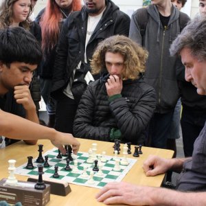 GBHS Classical Chess Tournament:

Who will wear the coveted 'Game of Kings' crown? 
Leave your strategic mark on our House Competition statistics!

Be sure to sign up via the Google Form (check your student/staff emails) before entries close at the end of the day.

Competition rounds start next week and will take place in the school library.

(Pictured are Jahkoby Mataupu (Yr 13) and teacher Ben Wilson - watched closely by Sebastian Webby Yr 13).