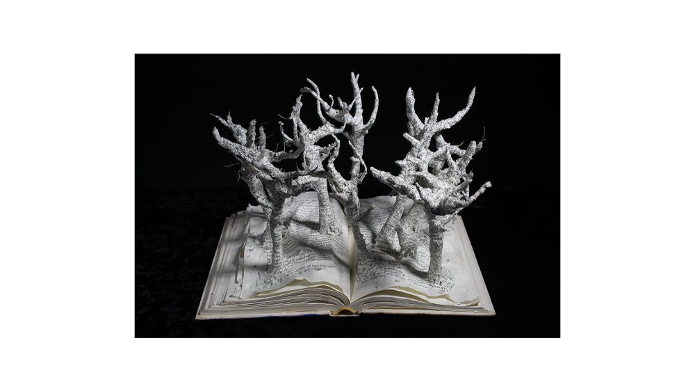 book sculpture